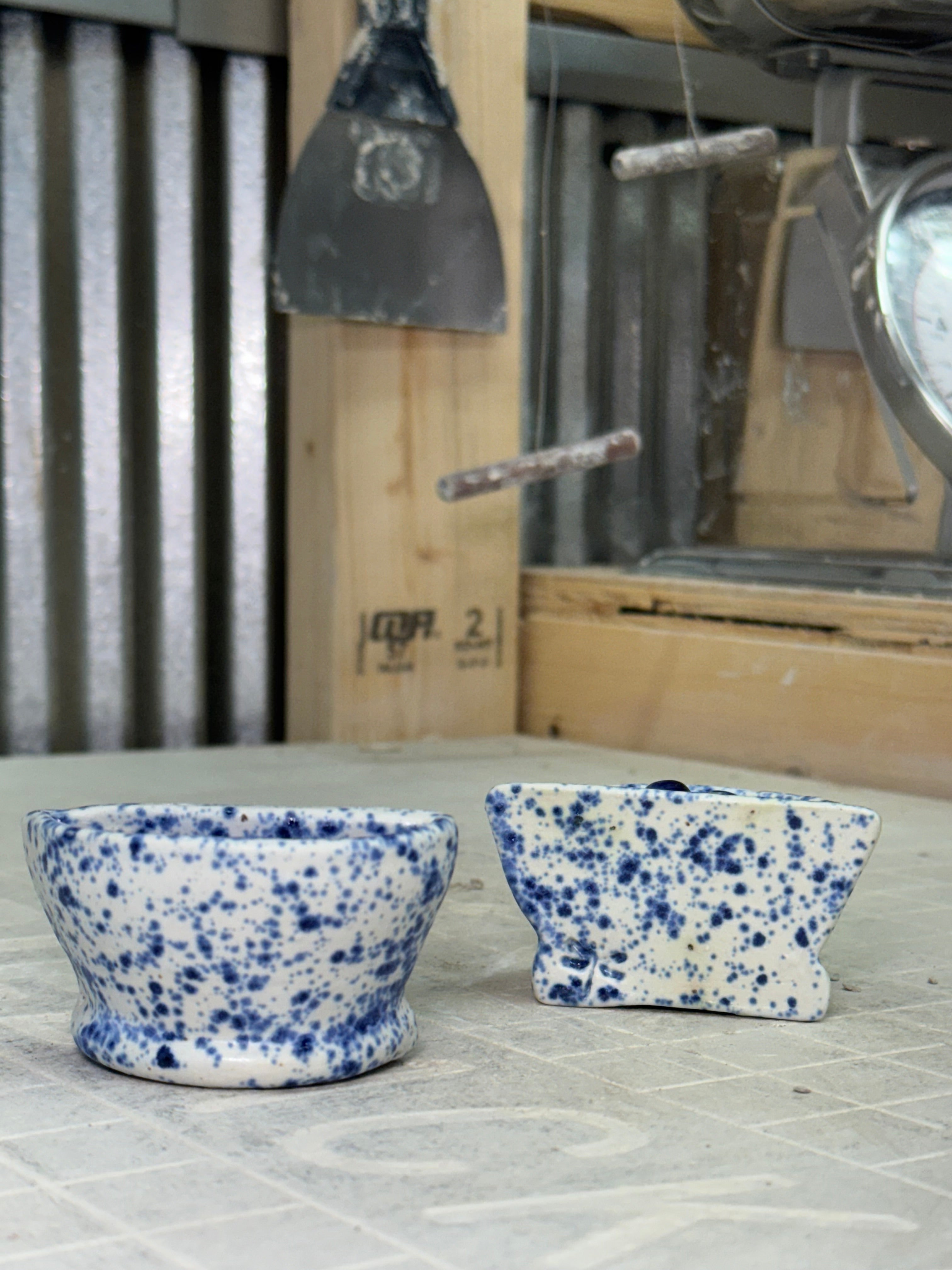 Blueberry Bowl - Speckled Blue