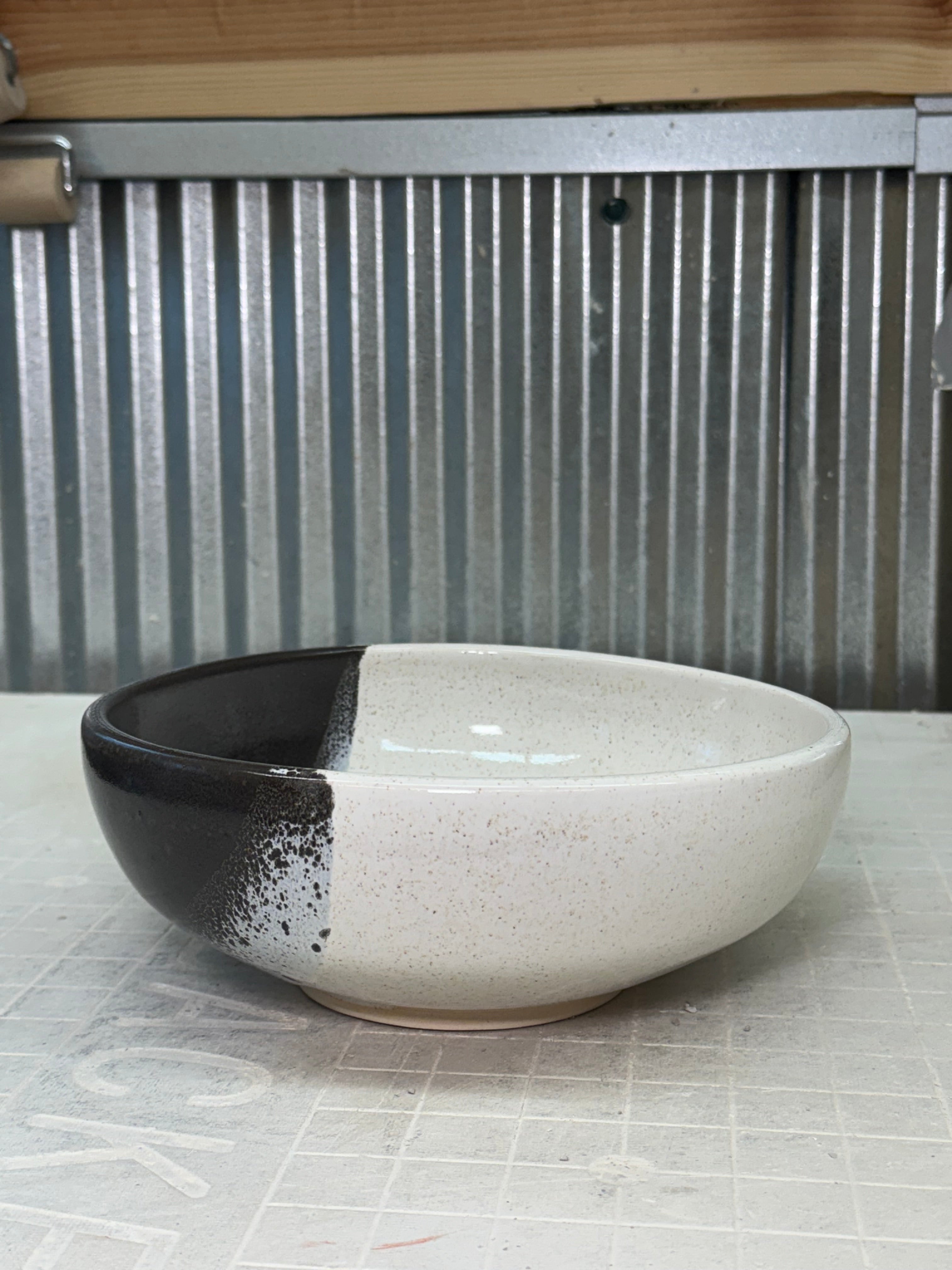 Classic Bowl - Charcoal & Speckled Ivory