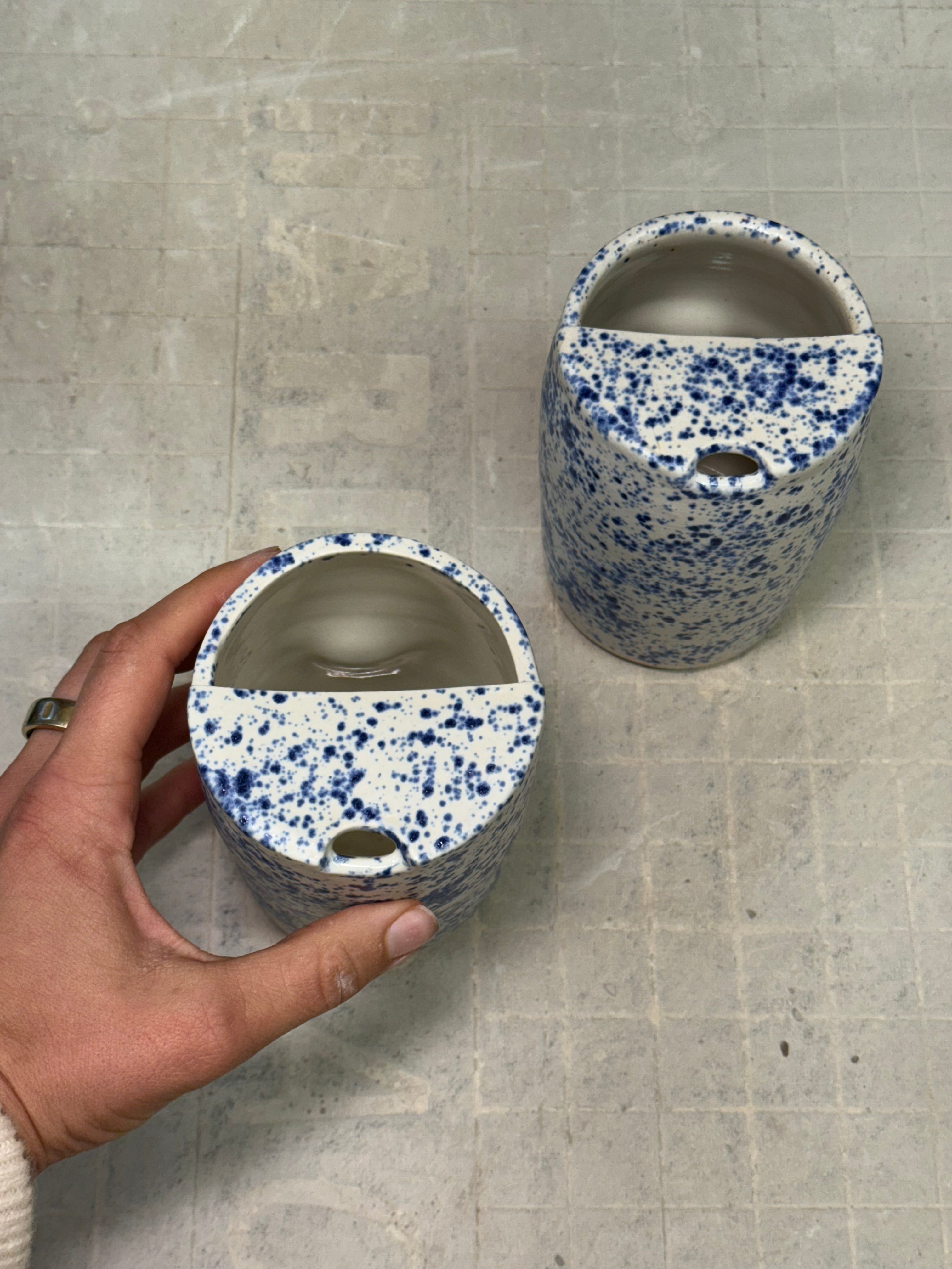 Sippy Cup - Blue Splatter