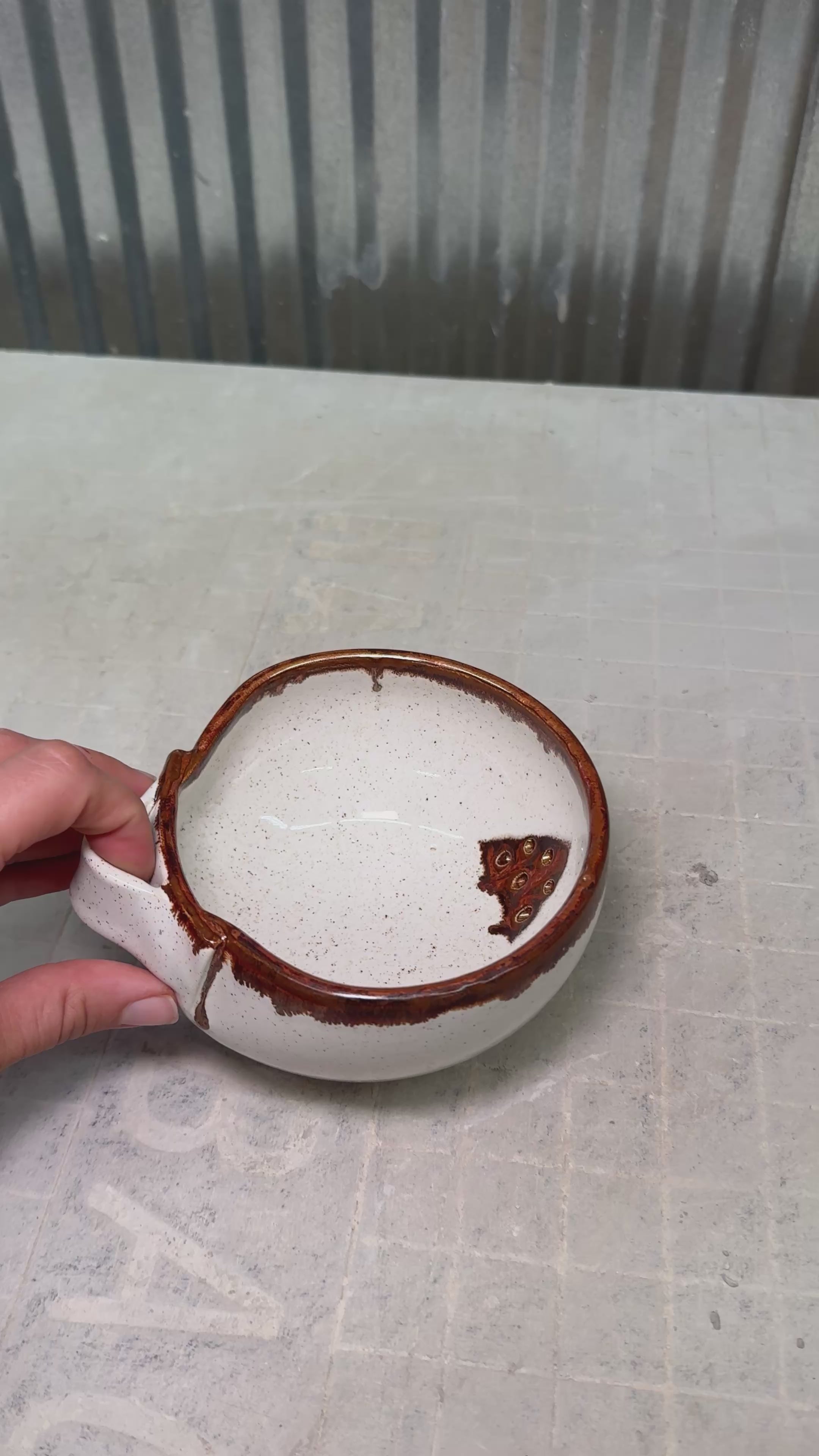 Berry Bowl – Copper Rim Accent