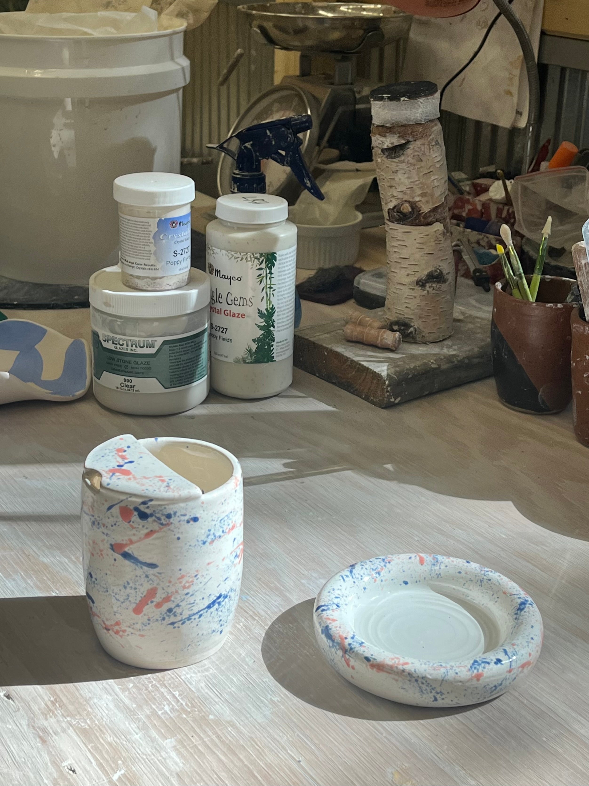 Sippy Cup & Plate Set - Splatter