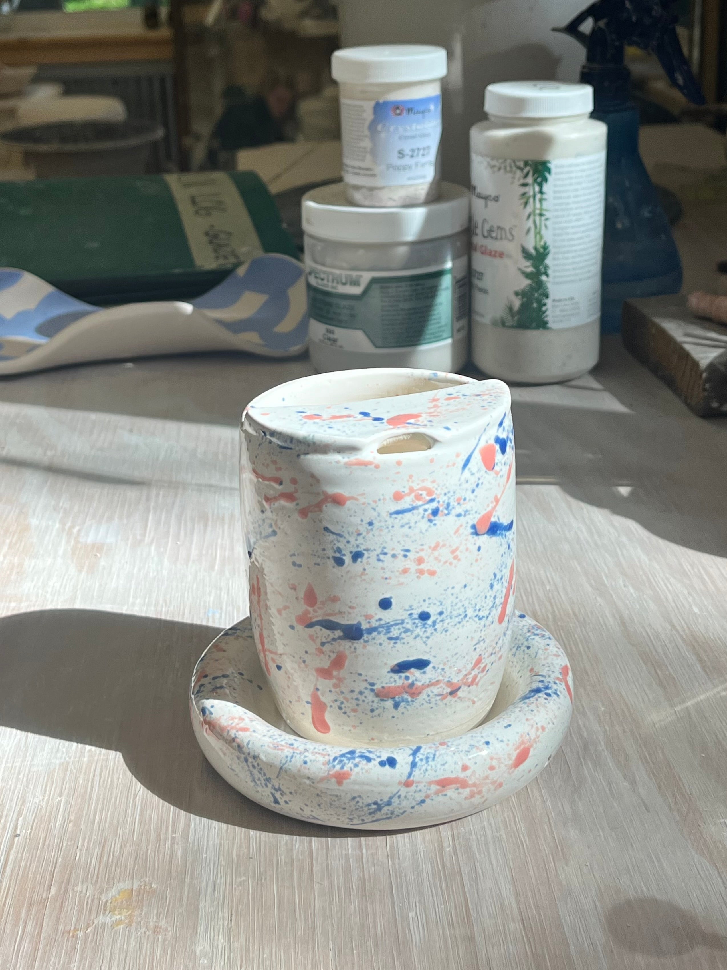 Sippy Cup & Plate Set - Splatter