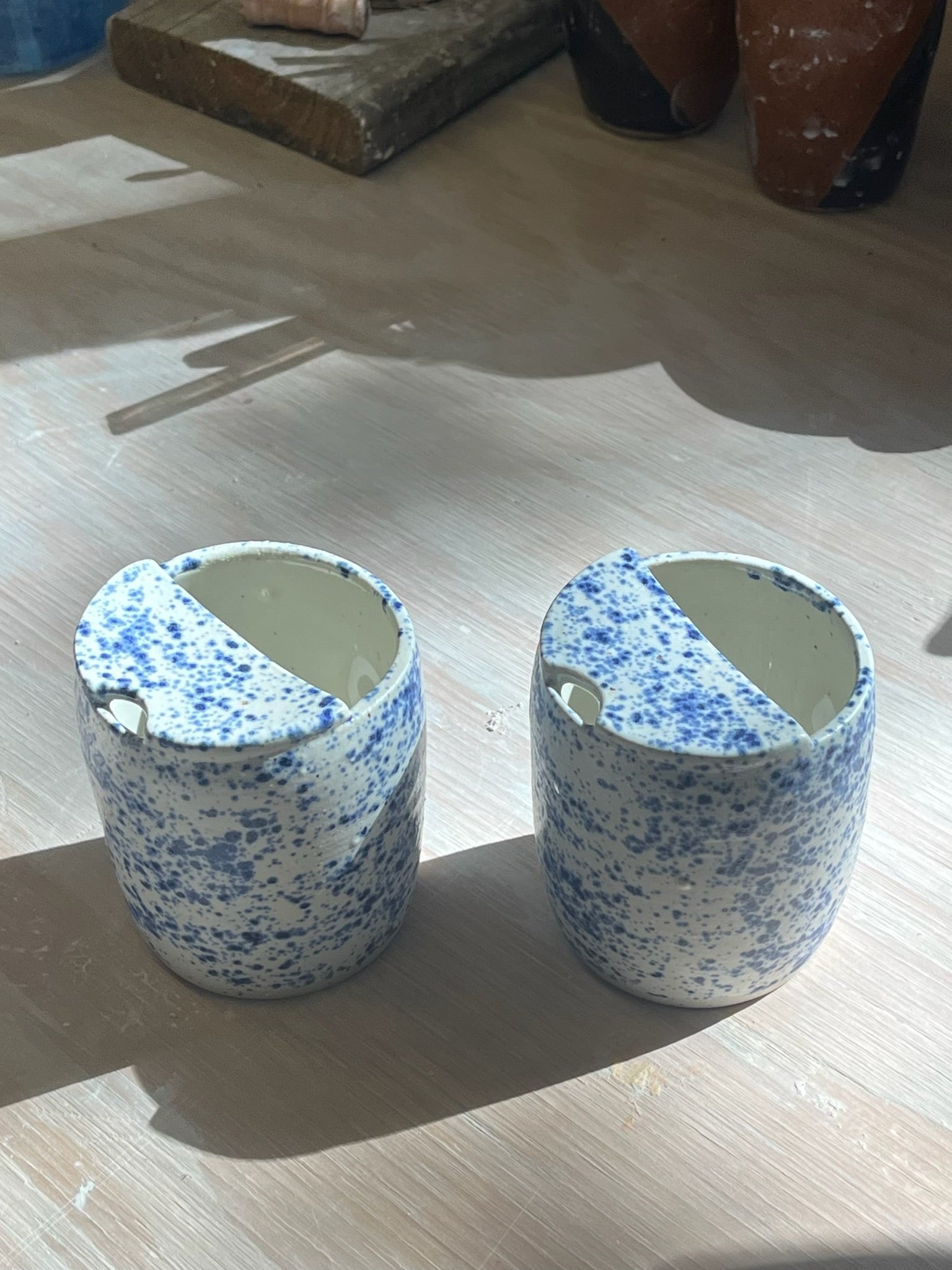 Sippy Cup - Blue Splatter