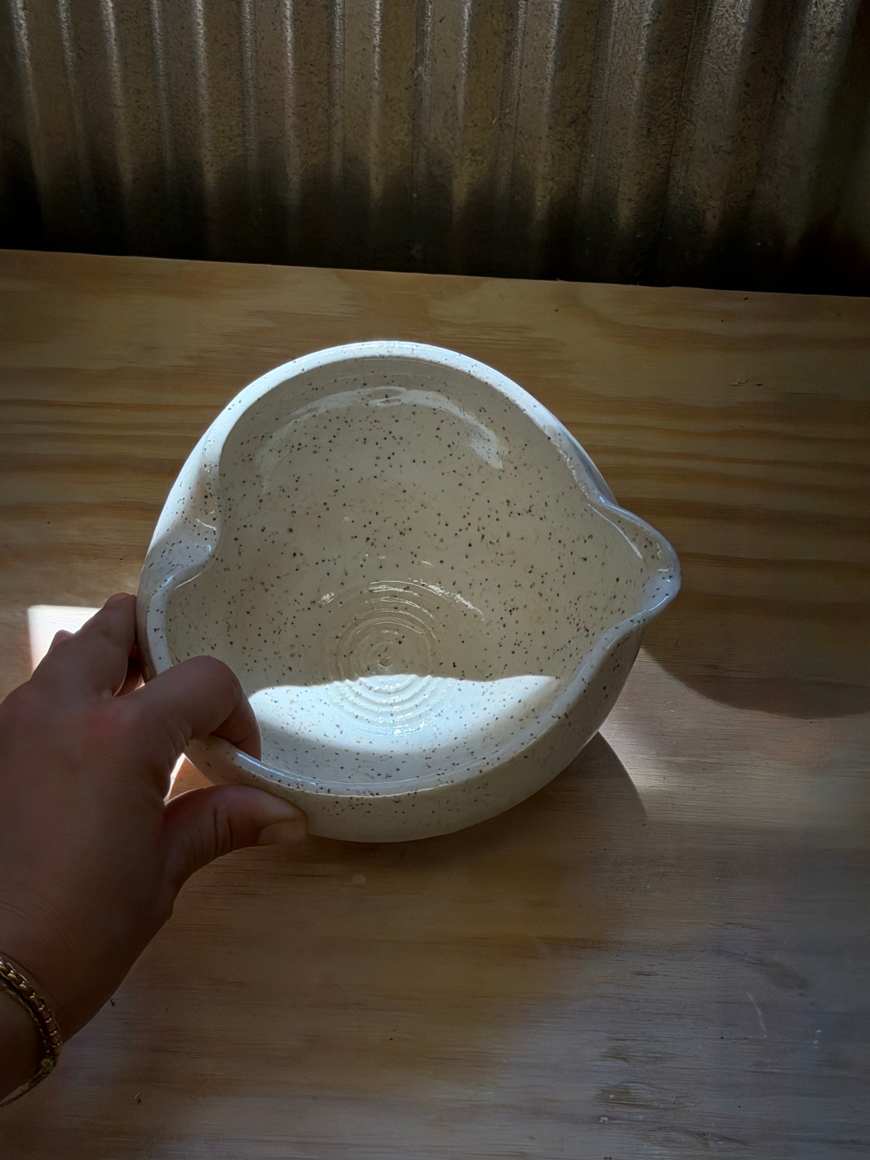 Salad Dressing Bowl (Large White)