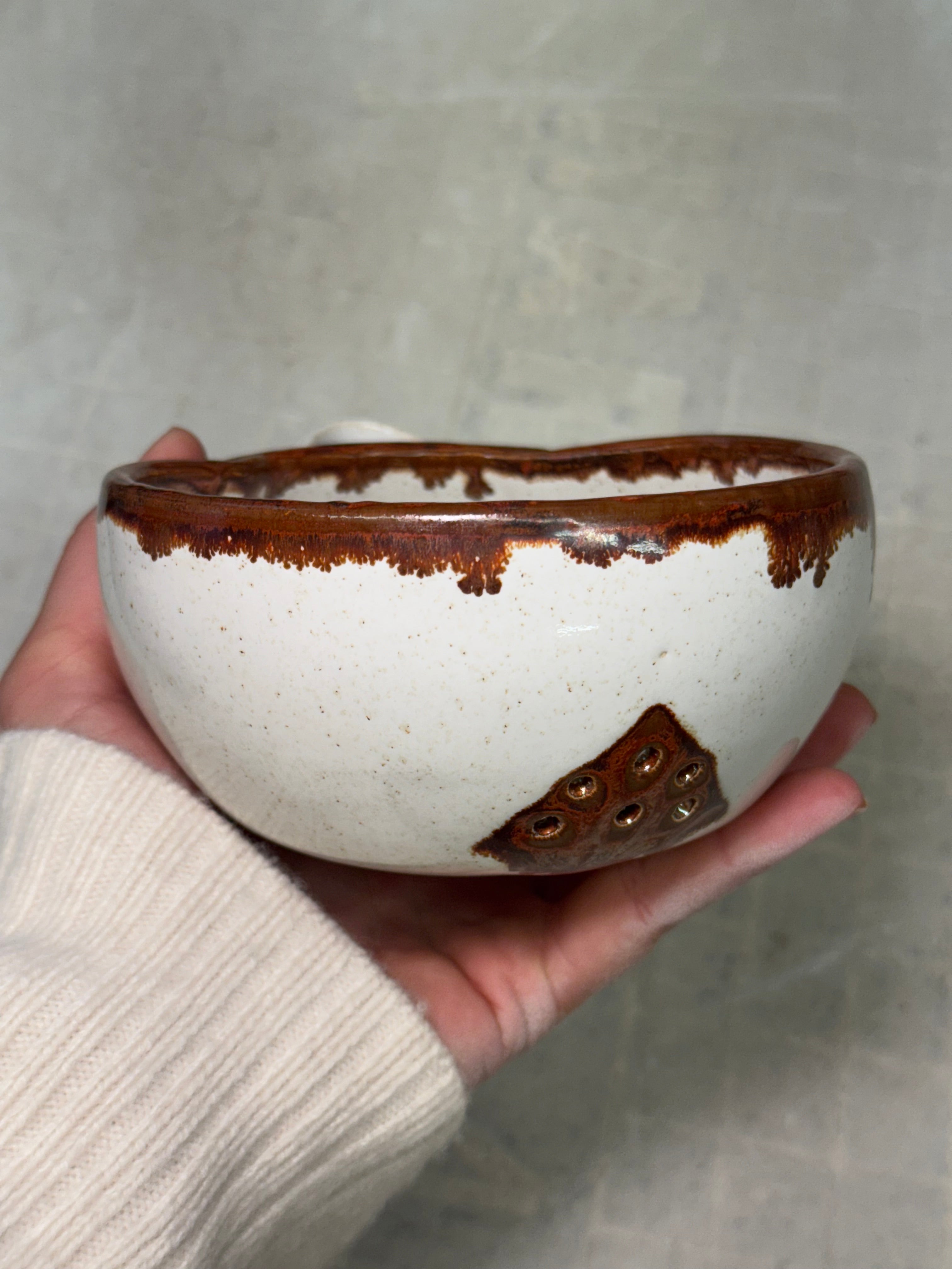 Berry Bowl – Copper Rim Accent