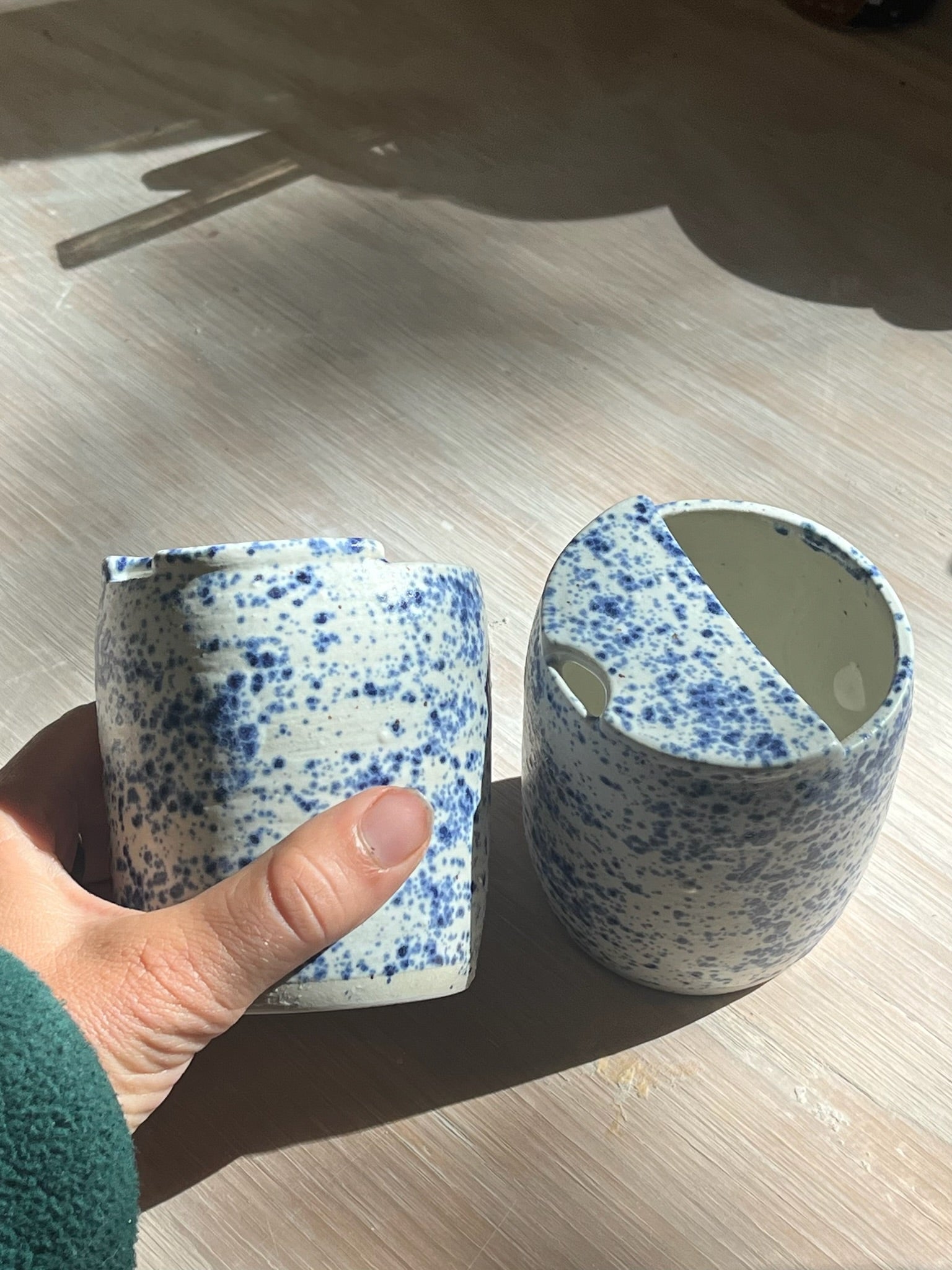 Sippy Cup - Blue Splatter