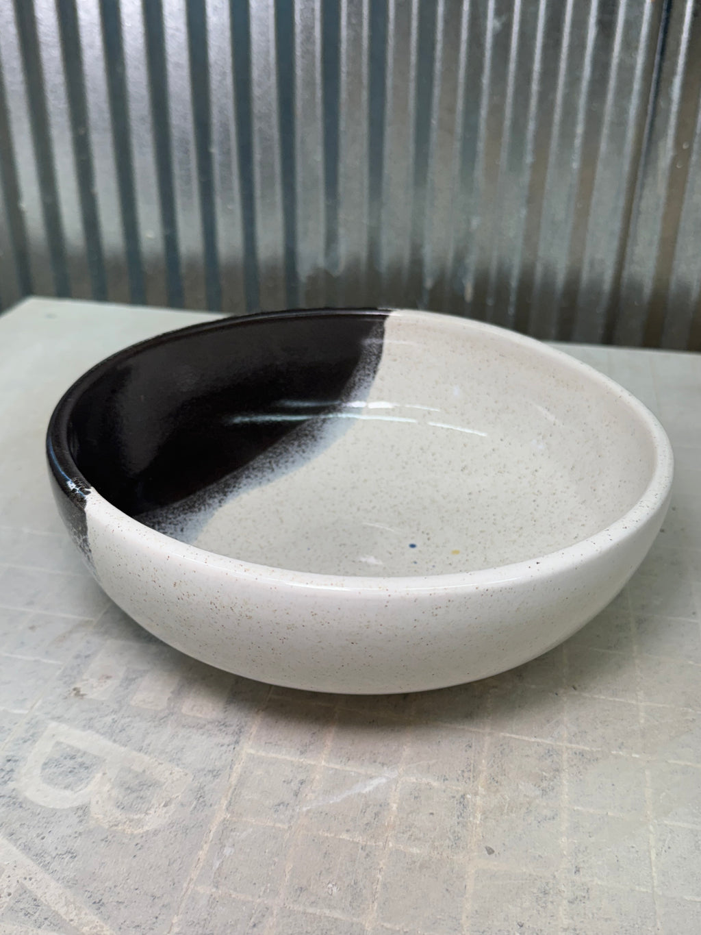 Classic Bowl - Charcoal & Speckled Ivory
