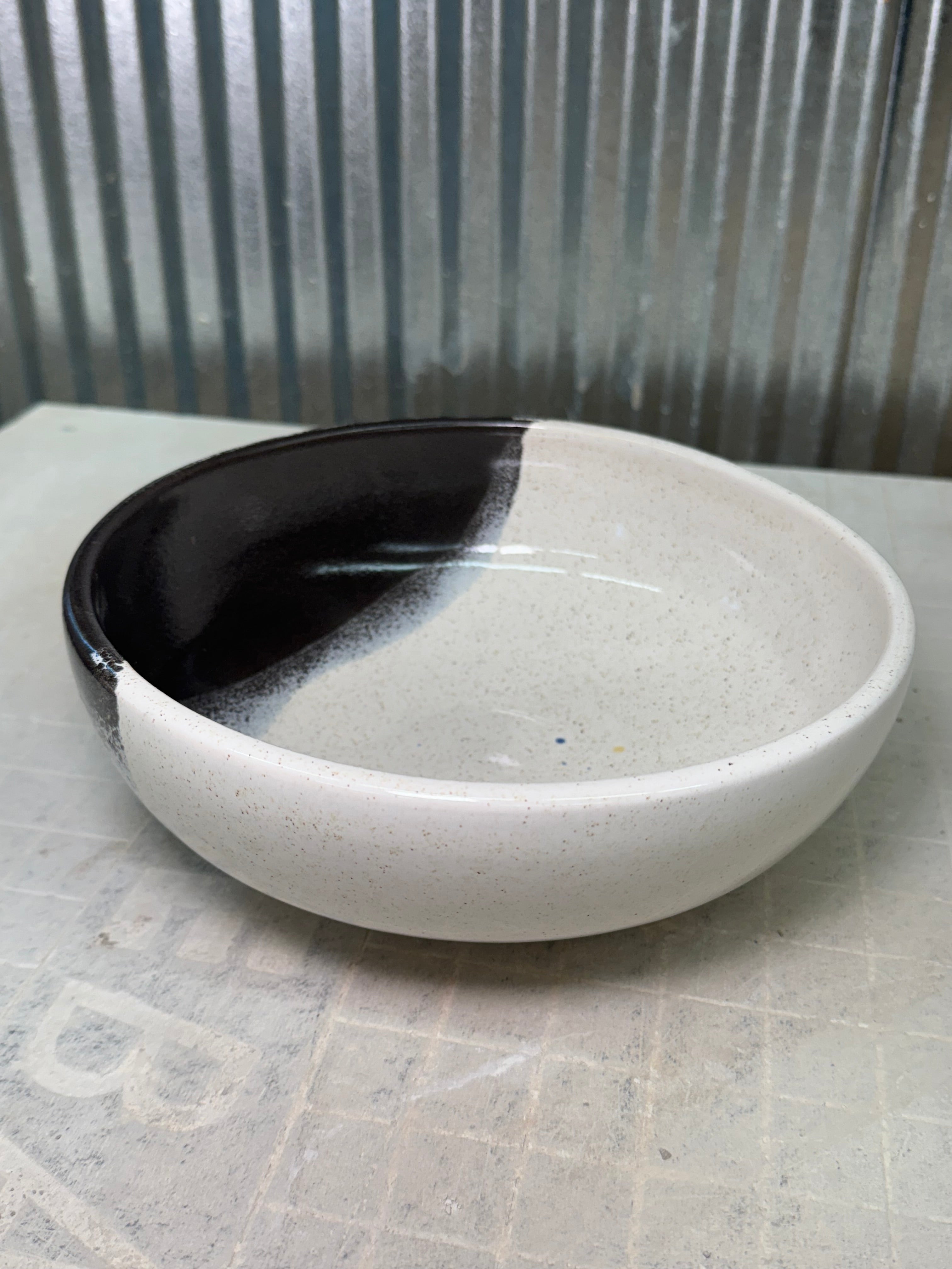 Classic Bowl - Charcoal & Speckled Ivory