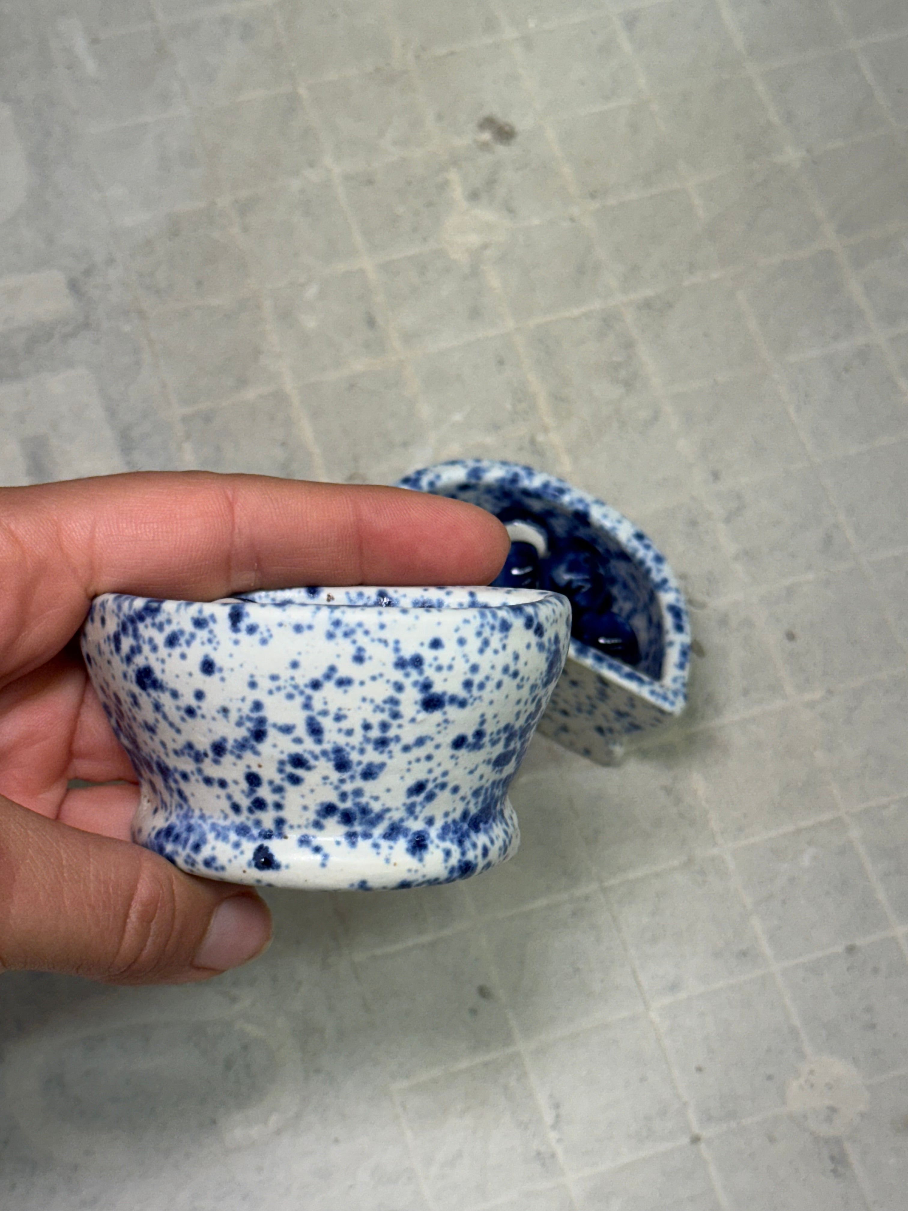 Blueberry Bowl - Speckled Blue