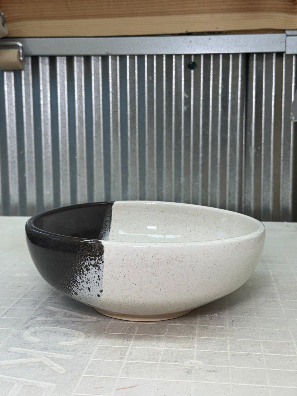 Classic Bowl - Charcoal & Speckled Ivory
