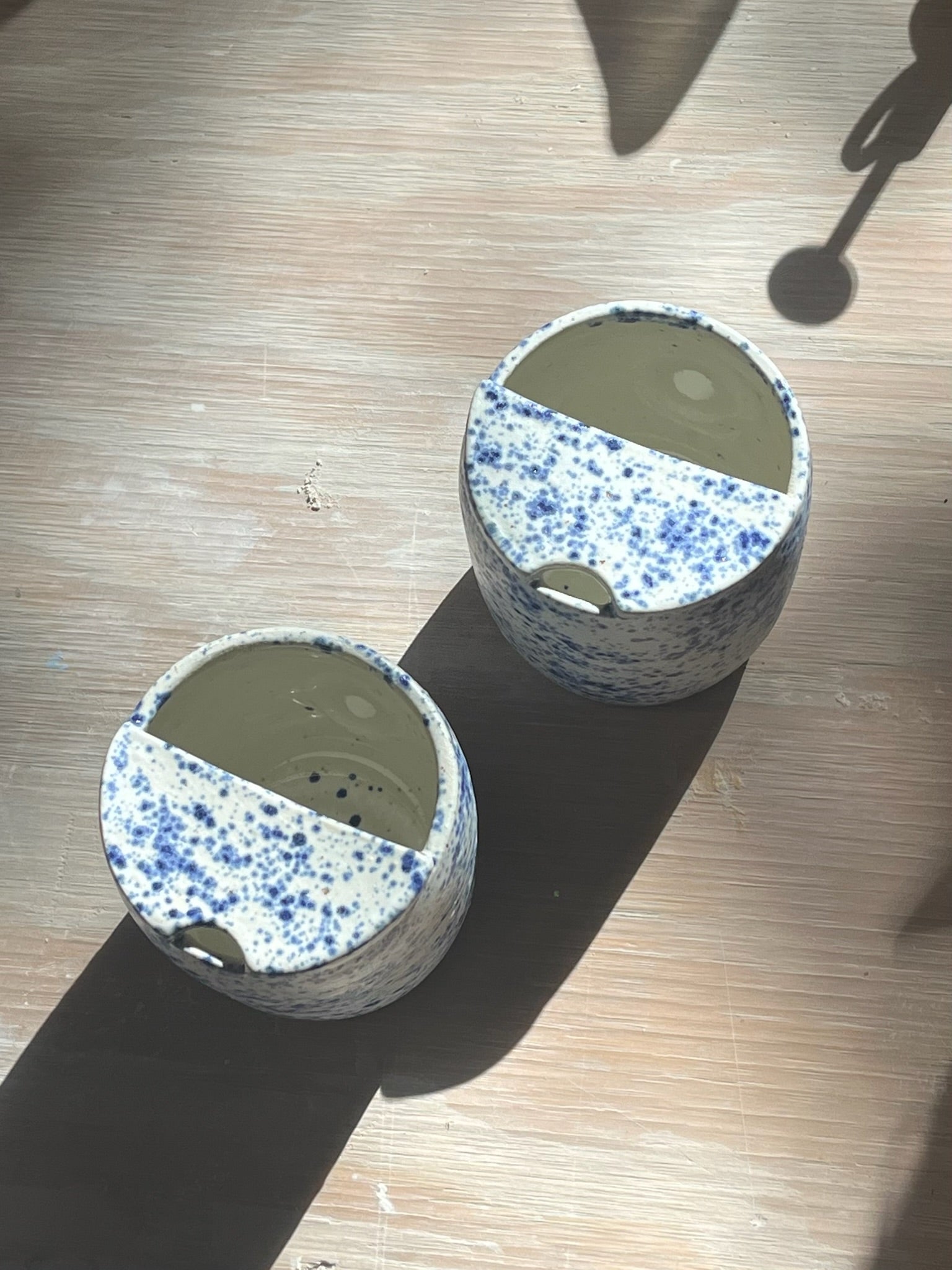 Sippy Cup - Blue Splatter