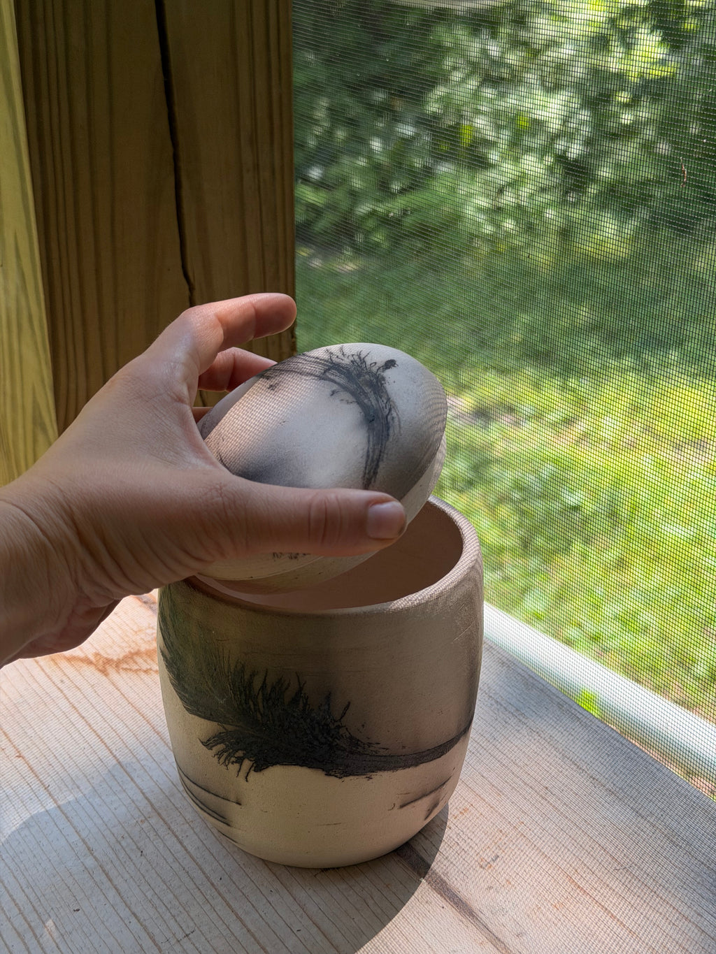 Raku Jar Medium