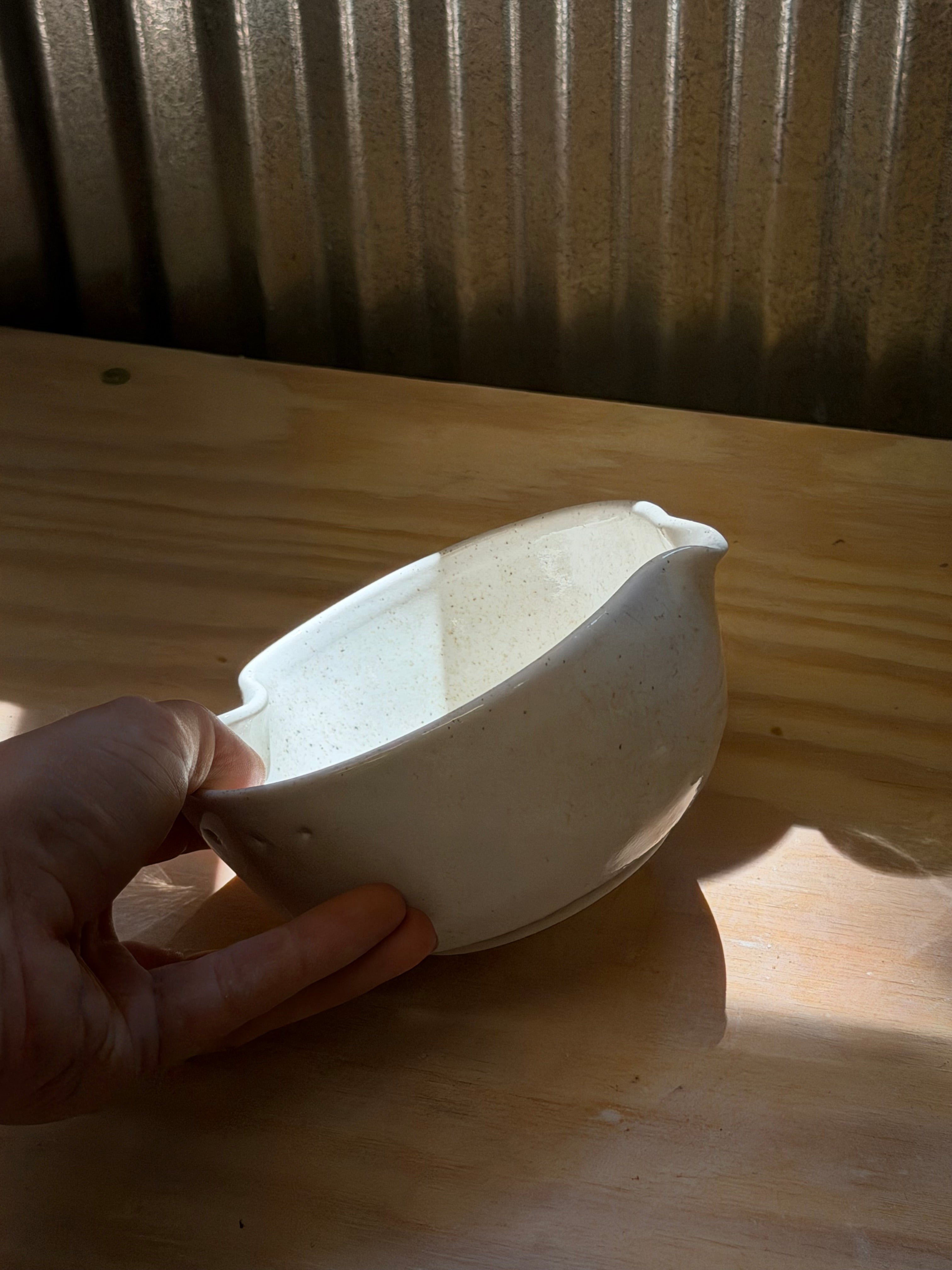 Salad Dressing Bowl (Small White)