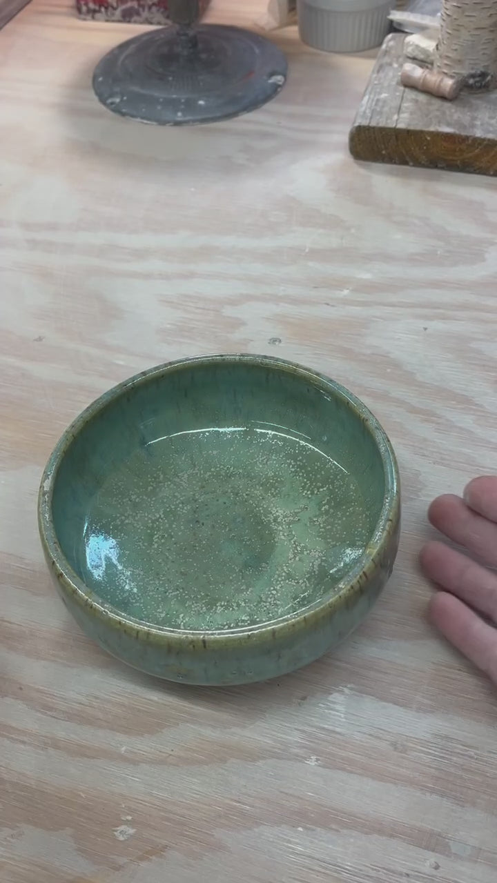 Classic Bowl - Speckled Green Tea
