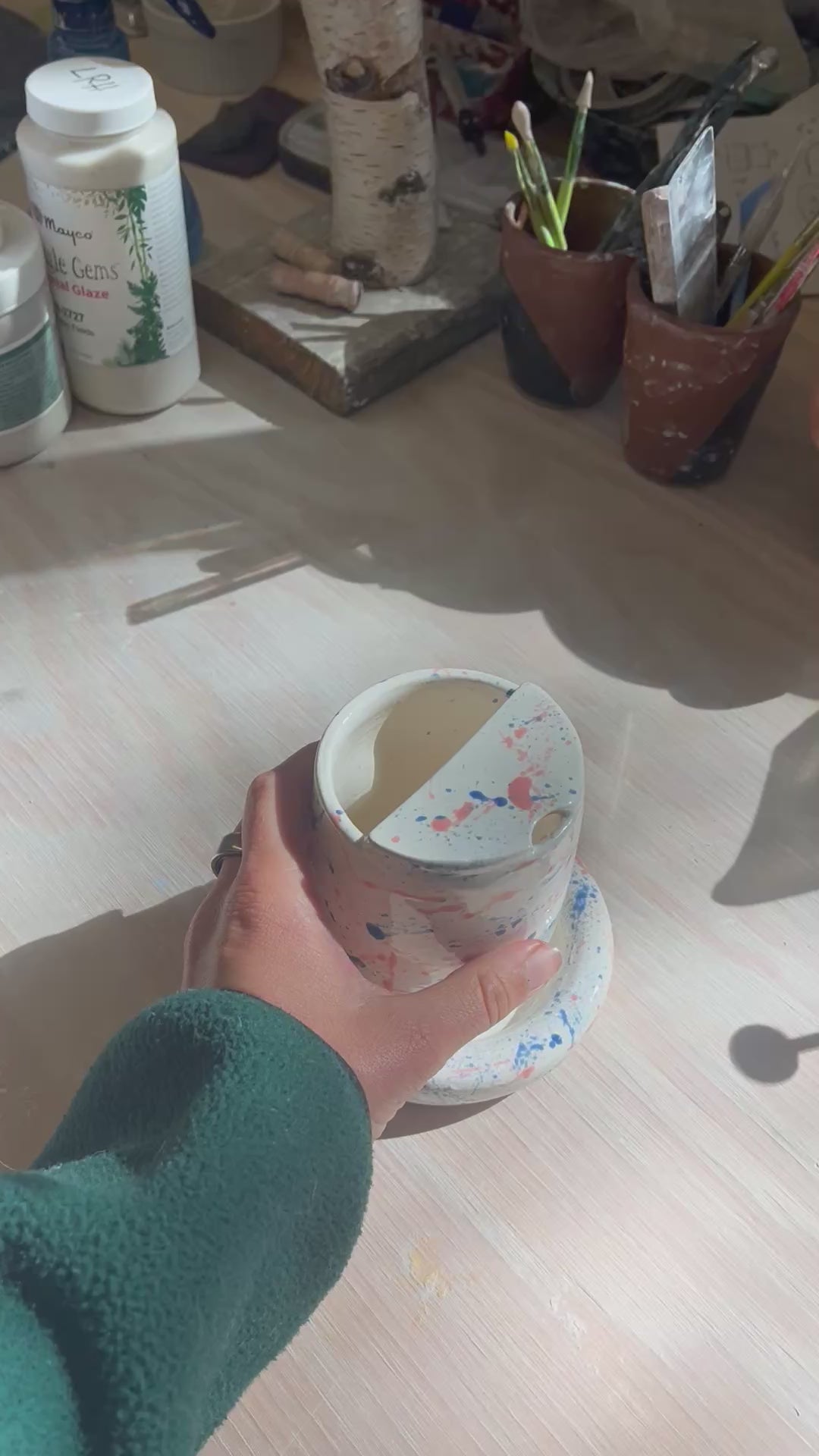 Sippy Cup & Plate Set - Splatter