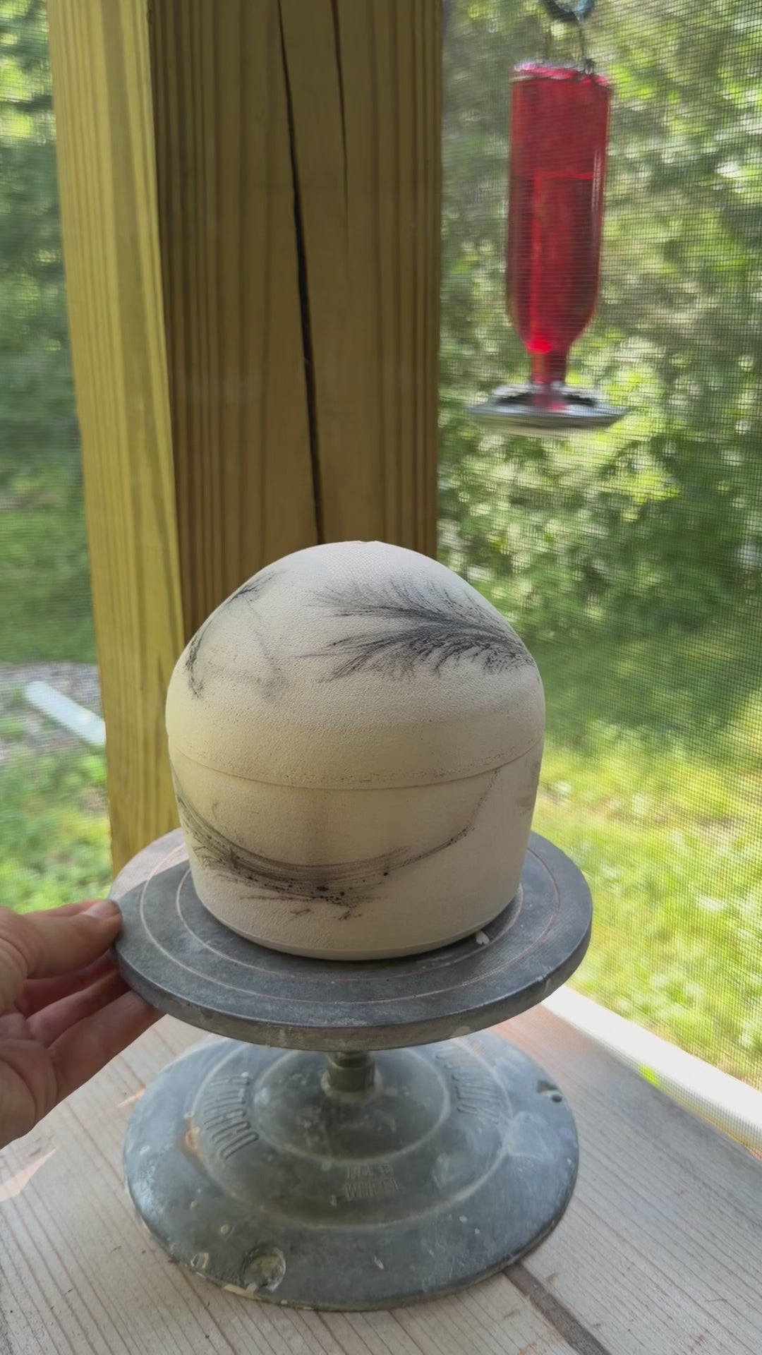 Raku Jar with Cap